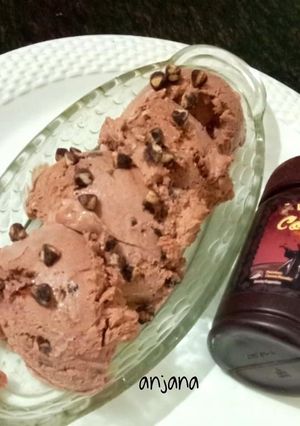 A picture of Chocochip chocolate Icecream.