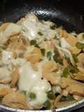 Hongos con queso mozzarella
