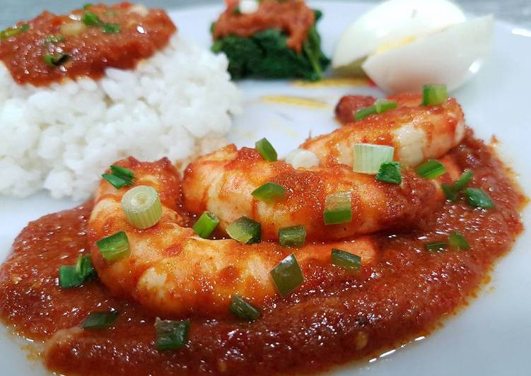 Recipe of Any-night-of-the-week Sambal Shrimp (Sambal Udang)
