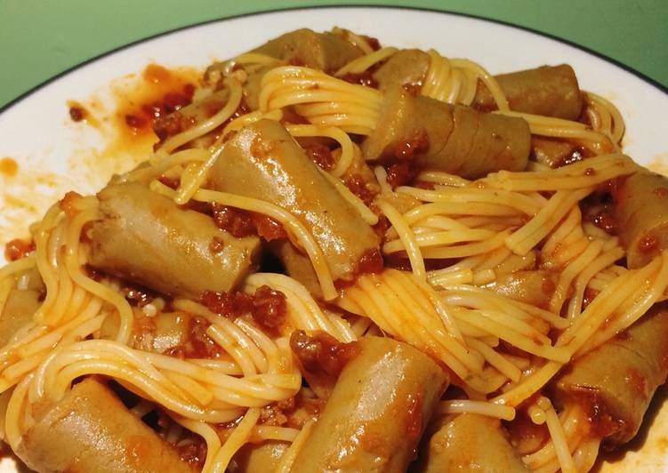 Hot Dog Spaghetti