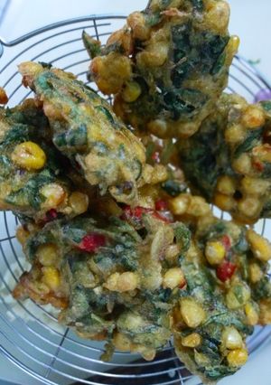 Foto resep Perkedel bayam jagung manis