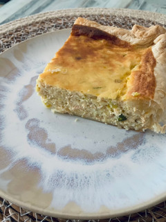 Una foto de Quiche rápida de salmón