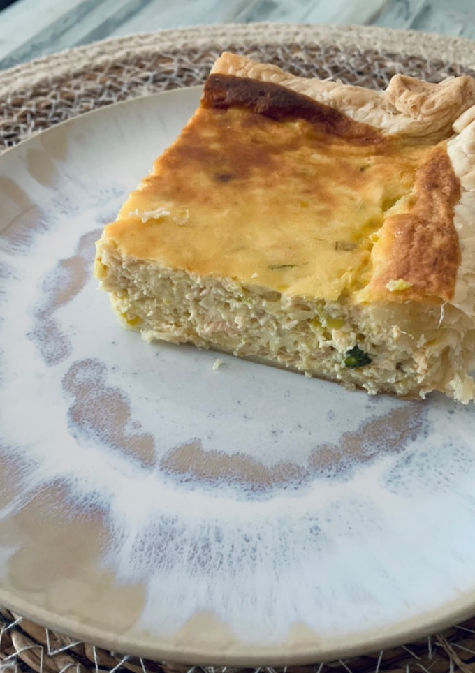 Una foto de Quiche rápida de salmón