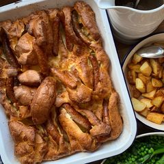 Toad in the hole A picture of Toad in the hole.