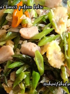 Foto resep Tumis buncis putren bakso