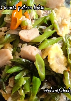 Foto resep Tumis buncis putren bakso