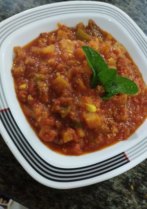 عکسی از دستور خوراک بادمجون یا یتیمچه