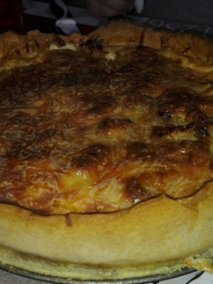 Una foto de Quiche de pollo y jamón