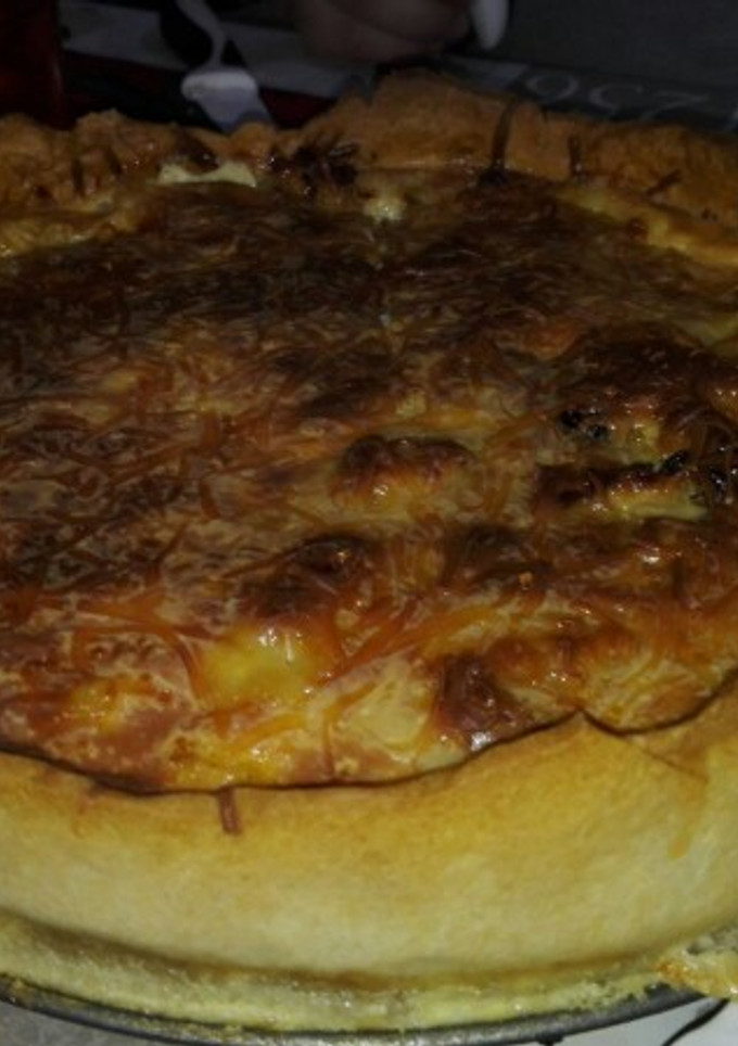 Una foto de Quiche de pollo y jamón