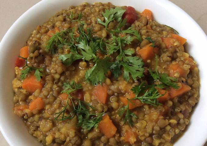 Millet And Whole Moong Khichdi Recipe by jyotibahirat - Cookpad