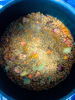 Una foto de Lentejas con chorizo