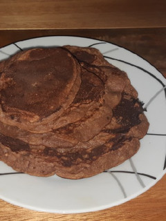 Una foto de Panqueques de banana con harina integral