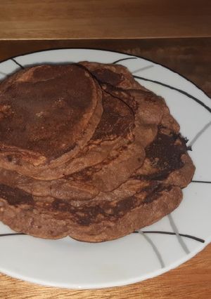 Una foto de Panqueques de banana con harina integral