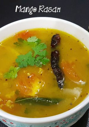 A picture of Mango Rasam.