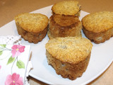 Bizcochuelitos de Avena y Maiz con corazon de manzana