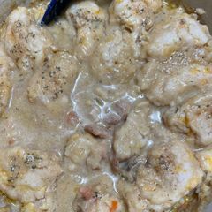 A picture of Non traditional Chicken and Dumplings.
