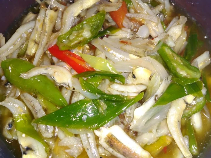 Langkah Mudah untuk Membikin Resep Tumis teri jengki putih yang Uenak Anti Ribet, Menggugah Selera