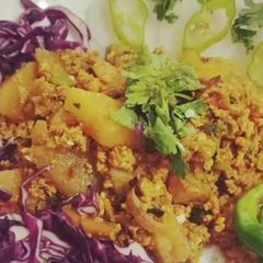 A picture of Anday alu ki bhujia.