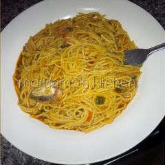A picture of Simple sphagetti jollof.