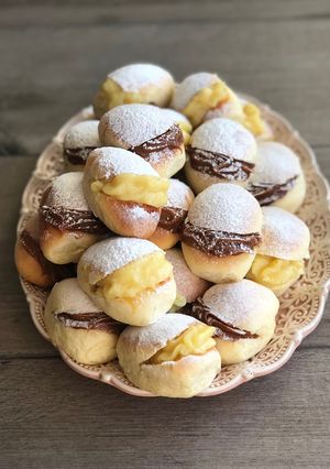 Una foto de Miguelitos de Dulce de Leche