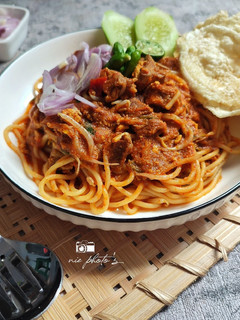 Foto resep Mie Aceh Spaghetti Daging Sapi
