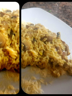 Una foto de "Casi"... 😊Un risotto de hongos portobello 😉