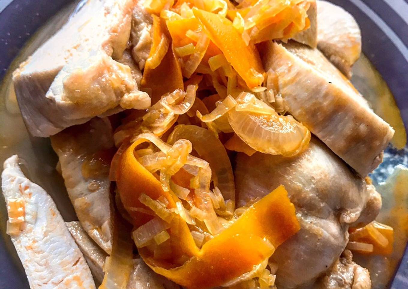 Pechuga de pollo en escabeche