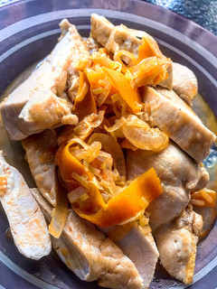 Una foto de Pechuga de pollo en escabeche