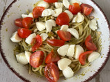 Basil pesto spaghetti
