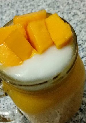 Foto resep Jus mangga kekinian#enakan bikin sendiri