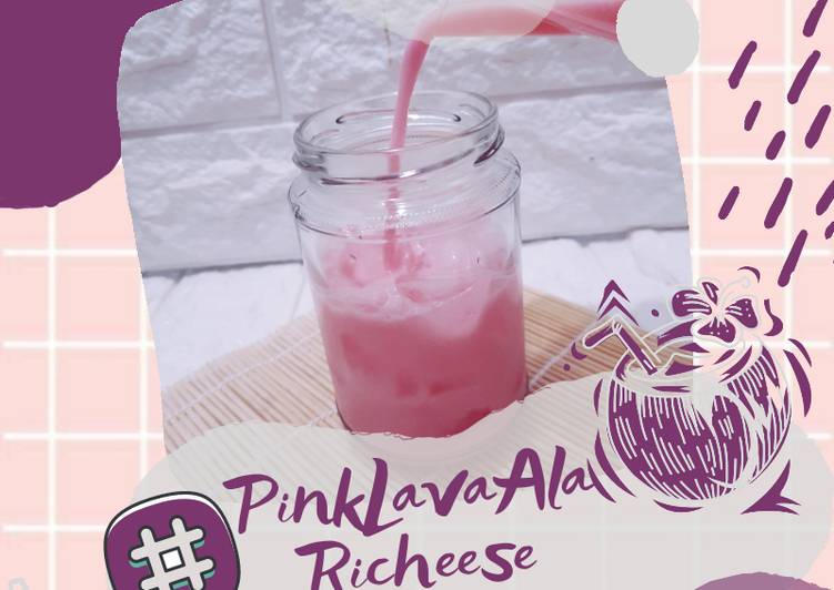 RESEP PINK LAVA RICHEESE: CUMA 3 BAHAN!