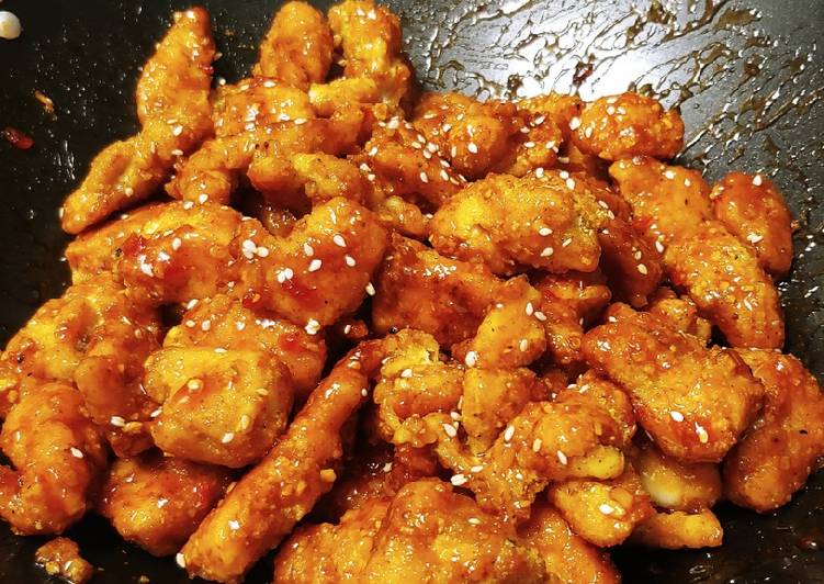 Recipe of Award-winning Baked Sweet Chilli Chicken Nuggets