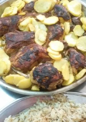 صورة لوصفة صينية الدجاج مع البطاطا ورز