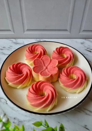 Foto resep Bolu Kukus Merah Putih