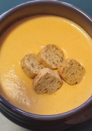 Une photo de Soupe gourmande au potiron