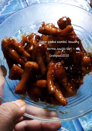 Foto resep (27). Ceker pedas sambal bawang