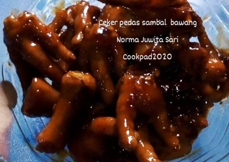 Resep (27). Ceker pedas sambal bawang |  Membuat (27). Ceker pedas sambal bawang, Enak