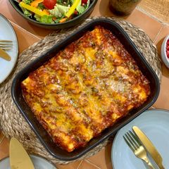 A picture of Cottage Cheese, Spinach and Mushroom Cannelloni.