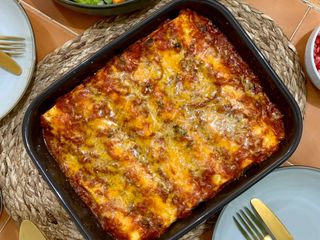 Cottage Cheese, Spinach and Mushroom Cannelloni