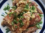 A picture of garlic parmesan wings