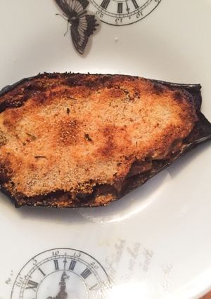 Una foto de Berenjena rellena