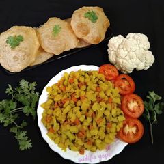 A picture of Gobhi Gajar 🥕Sabji.