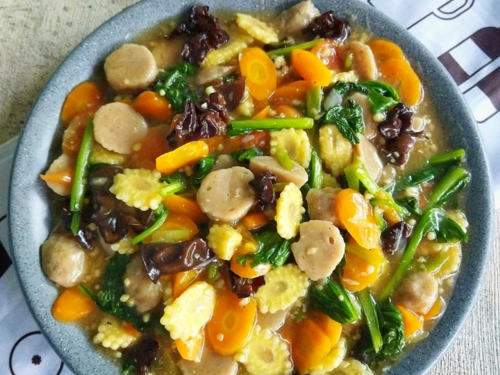 Easy Steps to Prepare Recipes Capcay Kuah Kental the So Delicious Really Delicious.