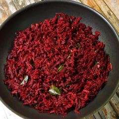 A picture of Beetroot Stir Fry Karnataka Style.