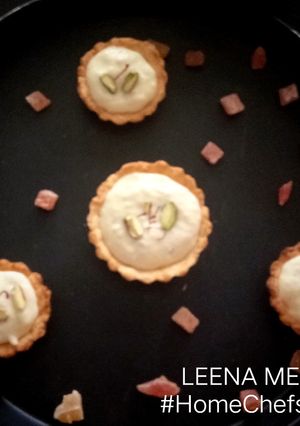 A picture of Kesar Pistachio Phirni Tart.
