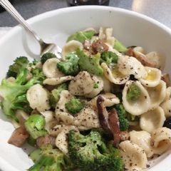 A picture of Orechiette - straying from the original recipe.