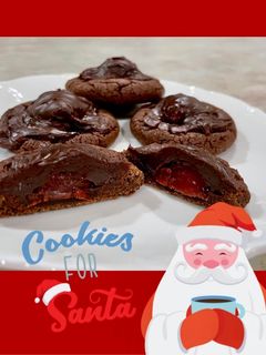 A picture of Chocolate-Covered Cherry Cookies 🍫 🍒.