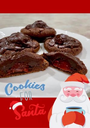 A picture of Chocolate-Covered Cherry Cookies 🍫 🍒.