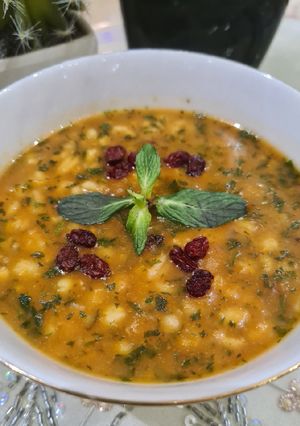 عکسی از دستور سوپ جو