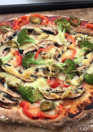炭烤窯爐蔬菜食比薩 Pizza pastry 的食譜成品照片